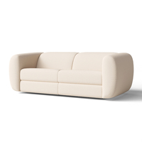 Canapé moderne rembourré FERLY pour salon, coussin en duvet moelleux, silhouette incurvée