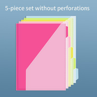 Organiseur de documents à 5 compartiments, format US standard, 2 pochettes, format lettre/légal, pour le bureau et l'école