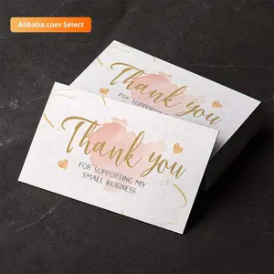 بطاقات "thank you" من كريستال كود مخصصة لحفلات الزفاف أو أعياد الميلاد، بطاقات "thank you"، بطاقة عمل