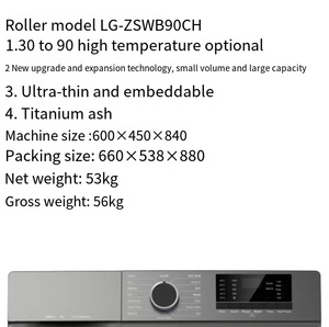 Lave-linge 9 kg à chargement frontal entièrement automatique pour vêtements - Product Image 5