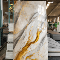 Panneau mural en PVC imperméable et ignifuge effet marbre, résistant aux UV, prix de gros pour hôtels, cuisines et appartements