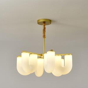 Lámpara de Techo en Forma de U de 6 Luces para Sala de Estar, Comedor, Dormitorio Infantil, Estilo Nórdico Moderno, HM-KS-C-LN070-6P, Nueva, Lujosa y Creativa - Product Image 1
