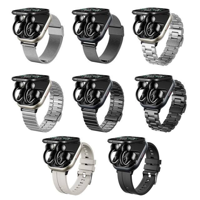 2 in 1 Smart Watch with TWS Earbuds 2.01 Inch BT Wireless Calling Heart Rate Sleep Monitor Sport Fitness Tracker for Men Women