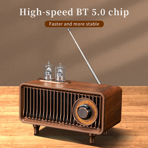 AS19 <span class=keywords><strong>Radio</strong></span> Wireless <span class=keywords><strong>Vintage</strong></span> in Legno con Altoparlante BT, Supporto USB/Aux/Scheda TF, <span class=keywords><strong>Design</strong></span> Retrò Elegante, Sintonizzazione FM Rotativa alla Moda - Product Image 3