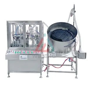 Fully automatic 4 in 1 aerosol filling machine with upper valve system