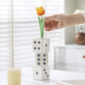 Vase en céramique de luxe Art Déco, design électroplaqué, grand modèle, décoration d'intérieur pour salon, marque <span class=keywords><strong>Besder</strong></span> - Product Image 1