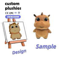 Peluches personnalisées de monstres mignons de dessins animés, peluches douces, jouets en peluche pour enfants, décoration de fête