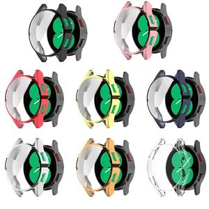 Boorui capa de relógio de tpu macio, proteção completa para samsung galaxy watch 4 de 40mm 44mm