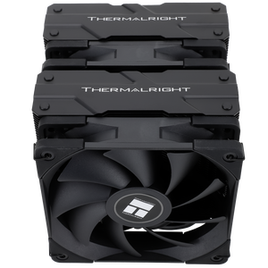 ชุดระบายความร้อนซีพียู Thermalright Assassin 120 BLACK แบบระบายความร้อนด้วยอากาศ ขนาด 157 มม. พัดลมคู่แบบ PWM สำหรับพีซี Thermalright PA120 BLACK ชุดระบายความร้อนซีพียู ความสูง 157 มม. - Product Image 1