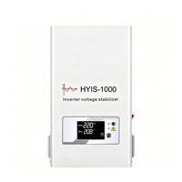 Convertisseur de tension automatique monophasé à onde sinusoïdale pure 1KVA800W 220V/230V 90-310V en cuivre avec régulateur de tension SVC et écran LCD