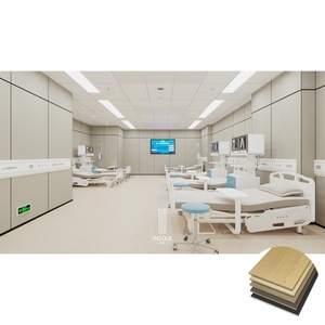 Hojas de pared WPC de efecto de madera de caoba respetuosas con el medio ambiente resistentes a las manchas <span class=keywords><strong>para</strong></span> salas de hospitales y pasillos - Product Image 4
