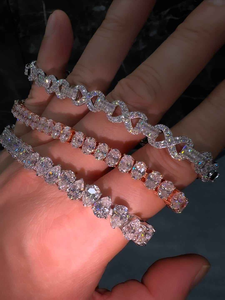 Hot Sale 925 Sterling Silver Diamond <b>Bracelet</b> <b>Cute</b> Bezel Setting Unisex Jewelry for Everyday Wear and Special Occasion - Product Image 2