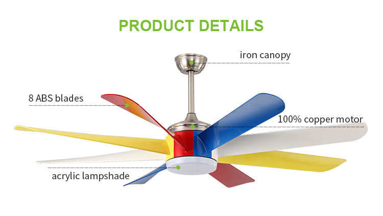 Breezelux 60 inch decorative Ceiling fan lamp