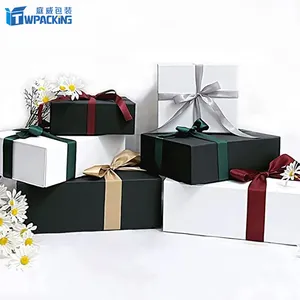 Benutzer definiertes Logo Multifunktion ale Magnet verpackung Geschenk box Alles Gute zum Geburtstag Faltbare Geschenk box Verpackung Mit Band