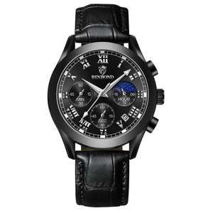 Montres mécaniques multifonctionnelles imperméables pour hommes, chronographe à trois yeux et six aiguilles, montre à quartz pour hommes avec luminescence nocturne - Product Image 2