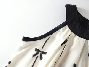 Completo Estivo 2026 per Ragazze: Top con Stampa a Fiocco in Cotone e Pantaloni a Gamba Larga - Product Image 6