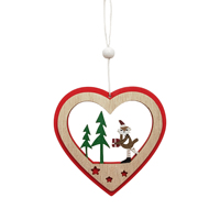 Décorations de Noël pour enfants, maison en bois lumineuse, artisanat en bois, décorations de Noël pour l'arbre de Noël, cadeau de Noël 2026