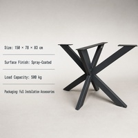 Pieds de table ronds en métal pour tables de café, de salle à manger, de restaurant, meubles industriels, cadres et pieds de table