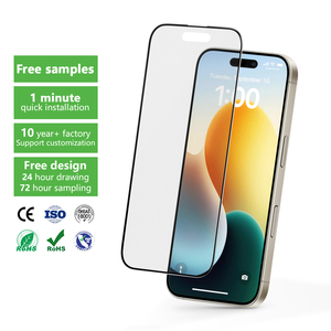 पूर्ण कवर एंटी-ग्लेयर उच्च गुणवत्ता वाले चमकदार स्क्रीन गार्ड iPhone 16 15 14 13 12 11 प्रो मैक्स - Product Image 1