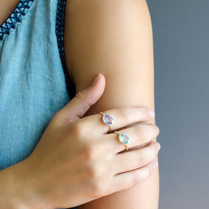 Anillo de Cobre de Estilo Moderno Shi Yuan con Piedra de Nacimiento de Julio, Creado en Laboratorio, Galvanizado, Unisex, Versátil, Fácil de Combinar con Atuendos, para Uso Diario - Product Image 6