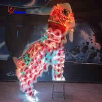 Futur Chinois Wushu Nouvel An Style Lion Dragon Flash Dance Costume Chinois Folklorique Lion Danse Vêtements