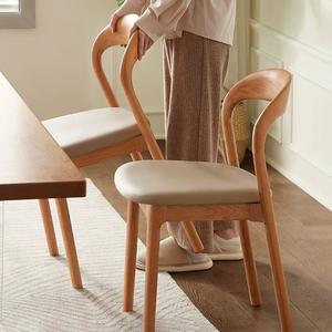 Kursi kayu mewah kasual, kursi sandaran punggung kayu Solid untuk restoran - Product Image 3