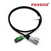 Cable de Video HSD LVDS con Decodificación Digital HD para Automóviles FOXECO, Cable de Imagen de Reversa de 360 Grados para Vehículos, de 4 Conductores
