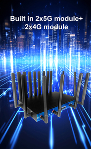 Router MIT Sim karte công nghiệp nhiều <span class=keywords><strong>4</strong></span> khe cắm thẻ Sim cân bằng tải 2.4G & 5.8G Wifi 3G 4G LTE 5G với khe cắm thẻ Sim - Product Image 2