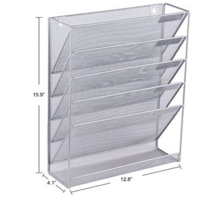 Low Price Beautiful Design Mesh Wall <b>File</b> Holder 5 Tier Vertical Wall Mounted/Hanging <b>Document</b> Paper Organizer - Product Image 4
