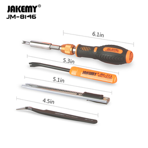 Kit de réparation de téléphone portable et d'ordinateur portable JAKEMY 47 en 1, manuel, avec étui rigide OEM, pour bricolage domestique - Product Image 5
