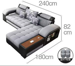 Factory Supply Multifunction Sofa Set <strong>U</strong> Shape <strong>Living</strong> Room Sofas <strong>U</strong> Shape Sofa Set Fabric Corner For Home - Product Image 3