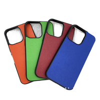 Étuis de protection pour téléphones portables en cuir PU Saffiano vegan 3D en relief de luxe, imperméables, pour iPhone 14 13 15