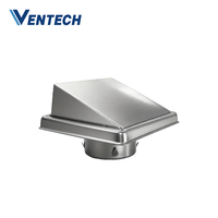 Ventech Volets de ventilation en acier inoxydable avec grille anti-oiseaux, diffuseur extérieur, volets de plafond pour systèmes CVC