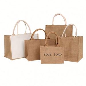 Eco-Friendly Personalized <b>Gifts</b> Jute Shopping for Grocery Gym Custom Tote Bag - Product Image 1