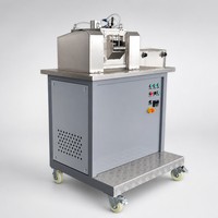 Máquina de Peletización de Plástico, Molino de Dos Rodillos, Mezcladora de Compuestos Plásticos de Ingeniería ABS PC PA Nylon, Granuladora para Pruebas de Laboratorio, CE ISO