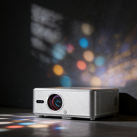 Mini projecteur vidéo LED 1080P, 1000 lumens ANSI, Android 9.0, mise au point automatique, prise en charge 3D pour home cinéma