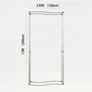 Toile de fond 3D en forme de livre ouvert 8x8 pieds avec support en aluminium, toile tendue pour photomaton, idéale pour la décoration d'événements féeriques et de fêtes - Product Image 6