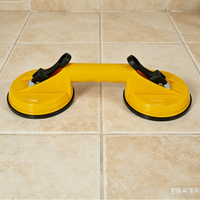 Ventouses en plastique personnalisées pour double vitrage, force d'aspiration de 70 kg, couleur jaune, pour le retrait de bosses sur carreaux de verre