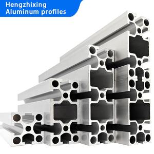 Fornitori <span class=keywords><strong>6065</strong></span> profili di estrusione in alluminio T5 taglio personalizzato 4080 T Slot argento profili quadrati bianchi con punzonatura - Product Image 3