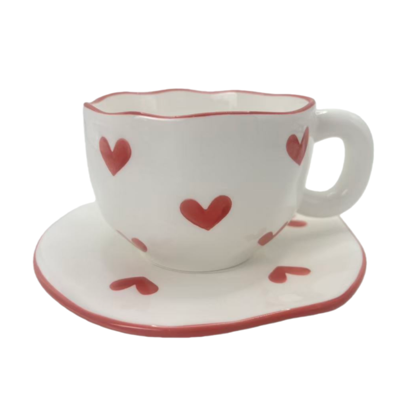 Coeur rouge blanc