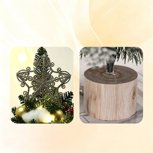 Set Albero <span class=keywords><strong>di</strong></span> <span class=keywords><strong>Natale</strong></span> Artificiale Personalizzato <span class=keywords><strong>di</strong></span> Alta Qualità EXW con Luci LED, Decorazione Fai-da-Te per Finestre, Funzionamento a Batteria - Product Image 3