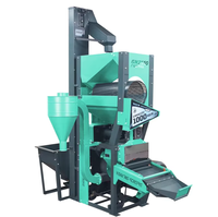 DAWN AGRO 6N2000 Moulin à riz commercial 1000 kg/h, Machine électrique de traitement du riz, Égreneuse de paddy avec élévateur, Faible taux de bris