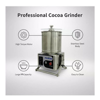 Machine à mélanger le chocolat au prix d'usine, broyeur de fèves de cacao de haute qualité, machine à broyer les fèves de cacao de qualité alimentaire commerciale
