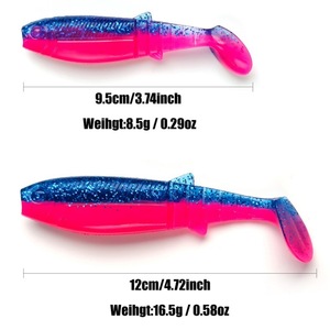 Esca Morbida <span class=keywords><strong>da</strong></span> <span class=keywords><strong>Pesca</strong></span> OEM 95mm 9g a Coda a T, Esca a Verme per Bass e Trota, Vendita all'Ingrosso - Product Image 3