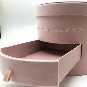 Caja <span class=keywords><strong>de</strong></span> Regalo <span class=keywords><strong>de</strong></span> Lujo Roja para Joyería, Chocolate, Flores Preservadas, Caja Cilíndrica <span class=keywords><strong>de</strong></span> Terciopelo <span class=keywords><strong>con</strong></span> Cajón - Product Image 3