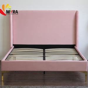 Arredamento per la Casa all'Ingrosso, Mobili Moderni per Camera da Letto, Nuovo Design Base Letto in Metallo, Tessuto - Product Image 4