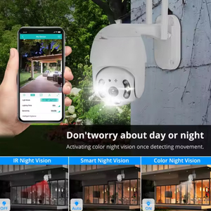 8MP 4G hình người theo dõi hai chiều âm thanh đầy đủ màu sắc Mạng Máy ảnh tốc độ DOME PTZ nhà thông minh ngoài trời không dây Wifi giám sát - Product Image 3