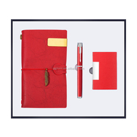 Coffret Cadeau Chic : Carnet A6 76 Feuilles, Stylo à Clip Métallique, Pendentif, Encre Gel Noire Ronde en Métal, Authentique, Durable, Réutilisable, Style Quotidien