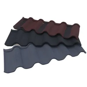 popular price stone coated metal roof tile colorful stone coated steel roofing tiles