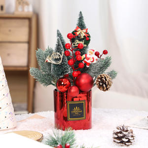 Gran oferta, nuevas decoraciones navideñas INS, ramo navideño en maceta, decoración de escritorio, adornos, regalos de Navidad - Product Image 2